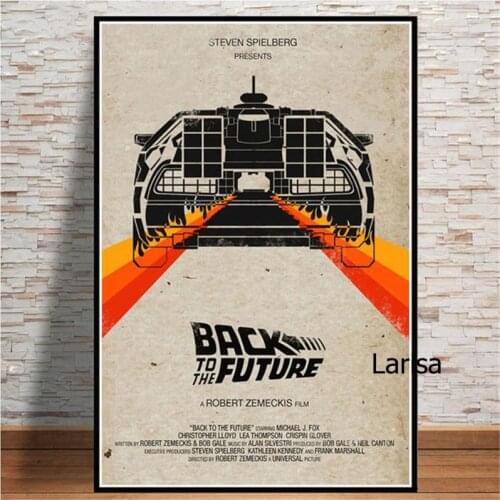 Back To The Future Poster Classical Movie Canvas Picture Home Room Decor Wall Art Interior Loft Decoration Frameless