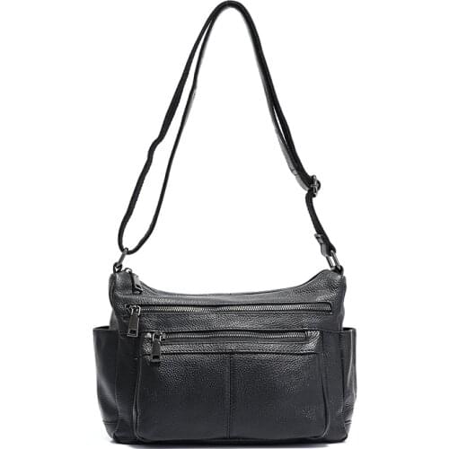 Casual Totes Real Leather Shoulder Bags For Women Crossbody Bags Designer Ladies Hand Bags Mother Messenger Handbags and Purses