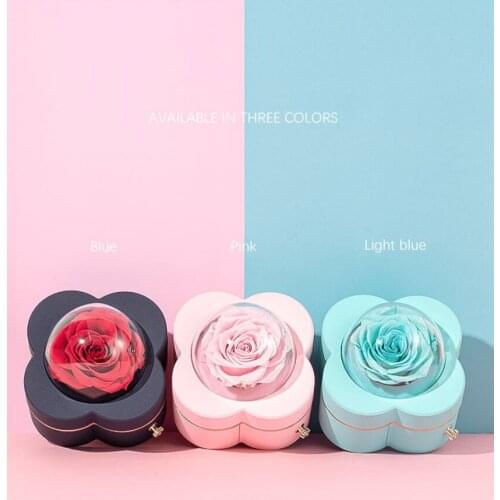 Holiday gift boxes, romantic and creative gifts of everlasting flowers, souvenirs