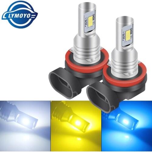 1Set Fog Light H7 H4 H8 H11 HB3 9005 HB4 LED CSP 2 Smd Lamps For Cars Mini Headlight Bulbs Super Bright 8000K 3000K Auto 12V