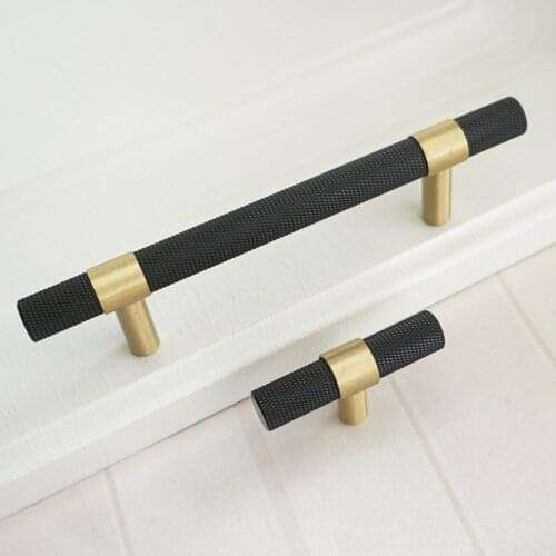 3.75" 5" Black Copper Kitchen Cabinet Handles Dresser Drawer Knobs Door Pulls Furniture Metal Handle 96 128mm Home Hardware