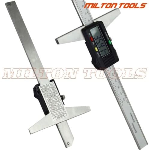 High quality depth vernier caliper micrometer 150 mm 6'' digital vernier caliper stainless steel electric digital depth gauge