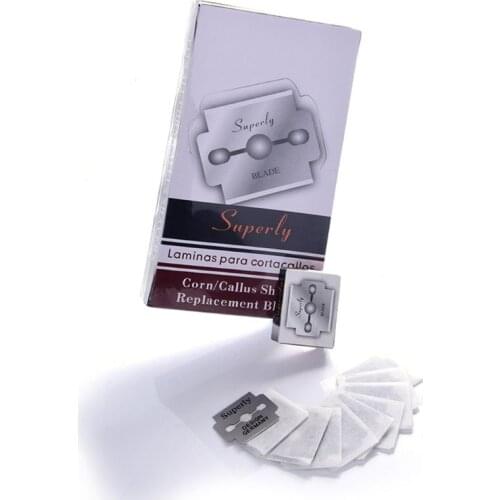 100 Pcs/box Replacement Blade Dead Skin Corn Remover Nail Art Pedicure Blades Foot Care Tool