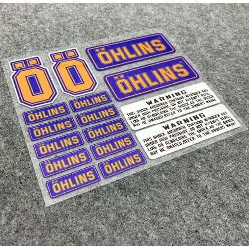Reflective Sticker Racing Suspension shock Motorcycle Accessories Decal Sticker Modification decoration Waterproof For OHLINS
