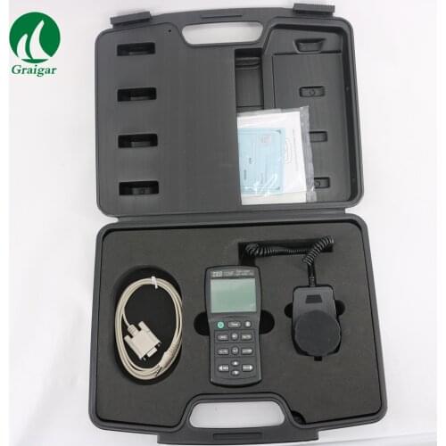 TES-1339R Portable Data logger Light Meter Luxmeter Measuring Level Ranging 0.01 to 999900 Lux