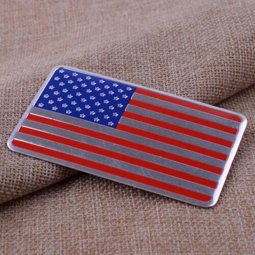 CITALL Universal Auto Car Bike Motorcycle Truck 3D Metal American USA Flag Sticker Emblem Decal
