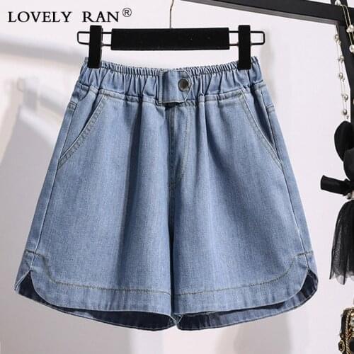 Womens Jeans Shorts Harajuku Oversize High Waist 2021 Summer Lady Casual Loose Short Fashion All-match Jean Trouser For Female