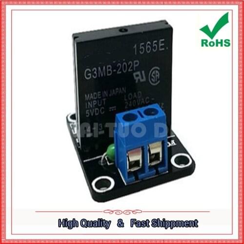 1 Way 5V Low Level Solid State Relay Module With Fuse Solid State Relay one channel 250V 2A (C2A5)