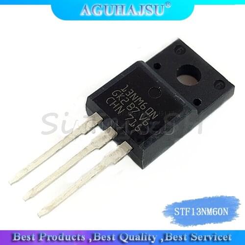 10pcs STF13NM60N 13NM60N 13NM60 N-Channel Field Effect MOS 13A 600V TO-220F