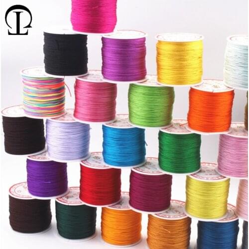 100yards/lot 2.5mm Chinese knot line 15 colors polyester thread for crocheting DIY Hand-woven bracelet bakers twine cloth belt