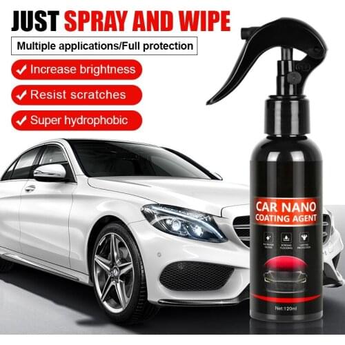 120ml Car Wax Ceramic Coating Agent Shine Armor Fortify Hydrophobic Quick Coat Nano-coating Car Repair Polishing Wax Paint Care