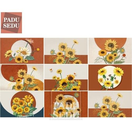 5D DIY Diamond Painting Sunflower Flower Full Square Set Daimond Mosaic Embroidery Flowers Animals Wall Pictures For Living Room