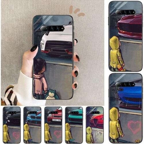 Boy see sports car Jdm drift Black Soft Cover The Pooh For Huawei Nova 8Pro 7 6SE 5T 7i 5i 5 4 4E 3 3i 3E 2i Pro Phone Case case