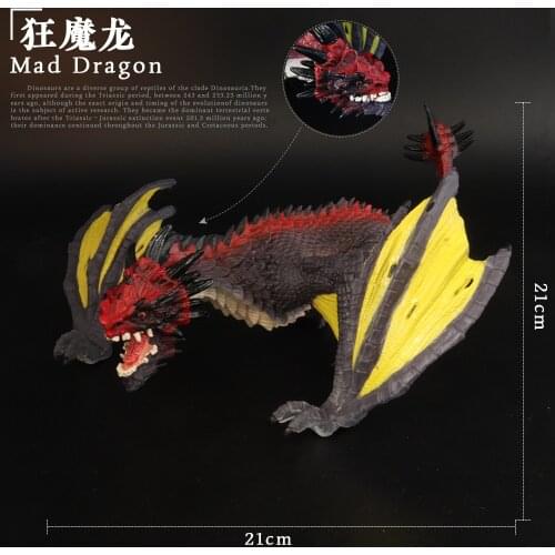 Original Mythical Fairy Simulation Action Figures Pvc Lifelike Animal Figurines Education Kids Toy Gift Big Size Mad Dragon