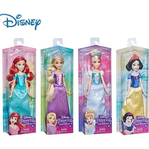 New Disney Genuine Girls Princess Action Figure Dolls Toys Snow White Ariel Kawaii Anime Figures Model Birthday Gifts Kids Toys