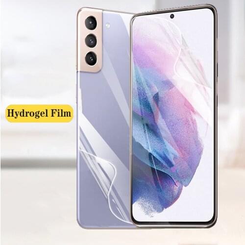 Hydrogel Film on the Screen Protector For Samsung Galaxy S21 Ultra S10 Plus S20+ S9+ S8+ S10eScreen Protector For Note 20 8 9 10