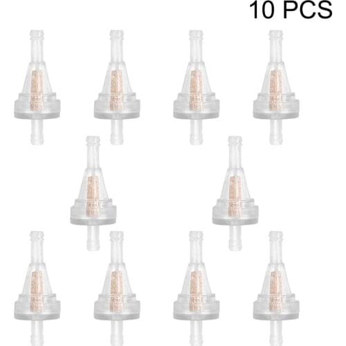 LEEPEE 1/4" 6.3mm Fuel Line 10pcs/set For Dirt Bike ATV UTV Universal Motorcycle Inline Gas Fuel Filter Gasoline Filter