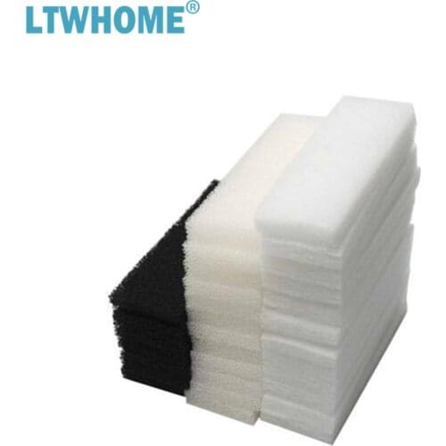 LTWHOME Compatible Foam Carbon Polyester Filter Pads Set Fit for Fluval 3 Plus + Filter