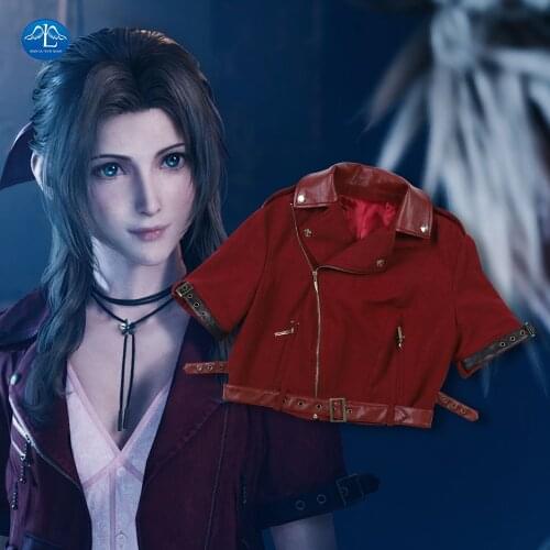 Game Final Fantasy VII Cosplay Aerith Gainsborough Tops Fancy Vest Halloween Costumes For Women Carnival Adult