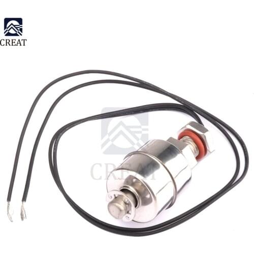 Mini Indicator Vertical Water Level Sensor Stainless Steel 45mm Float Switch 10W/SPST 1A DC 100V