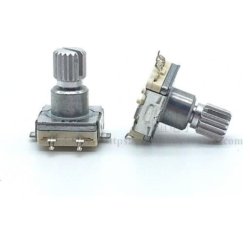 1 Piece EC11 Rotary Encoder 360 Degree Navigation Volume Switch 5 Foot Patch 30 Points 15 Pulse Flower Shaft Length 12mm