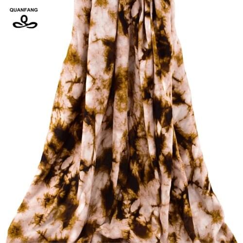 QUANFANG 2019 New arrived Cotton Poplin Fabric For Patchwork Sewing Cloth Doll Sheet Skirt Dress Arab scarf Material Half Meter