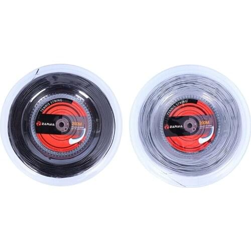 ZARSIA 1 Reel Nylon Tennis String Elastic Tennis Rackets String Soft Durable Tennis Strings 1.35mm 200M 60Lbs