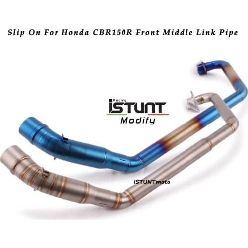 Slip On For Honda CBR150 CBR150R CB150R CB 150 R CBR 150 Motorcycle Exhaust Escape Modified Front Middle Link Pipe Connection
