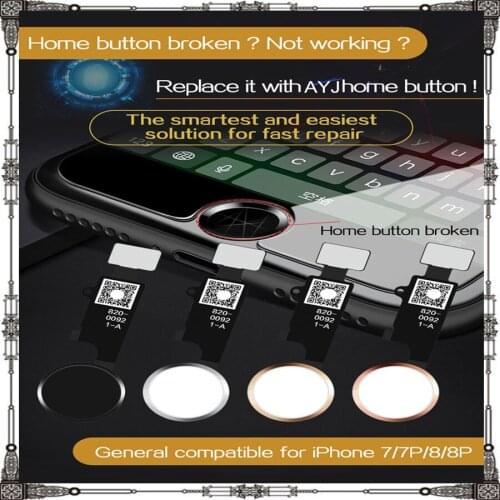 For iphone 7 7plus 8 8Plus New JC HX YF Universal home button return button key back screen shot function NO Touch ID function