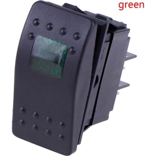 Waterproof Bar Rocker Toggle Switch Car Boat Marine Rocker Switch Button 12v/35A LED Light Lamp 4pin Switch