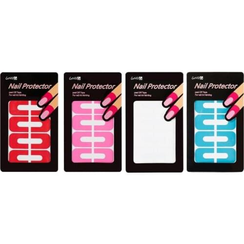 10PCS Creative U-shape Spill-proof Nail Polish Varnish Protector Nail Polish Anti-overflow Stickers Nail Art Tool TSLM1