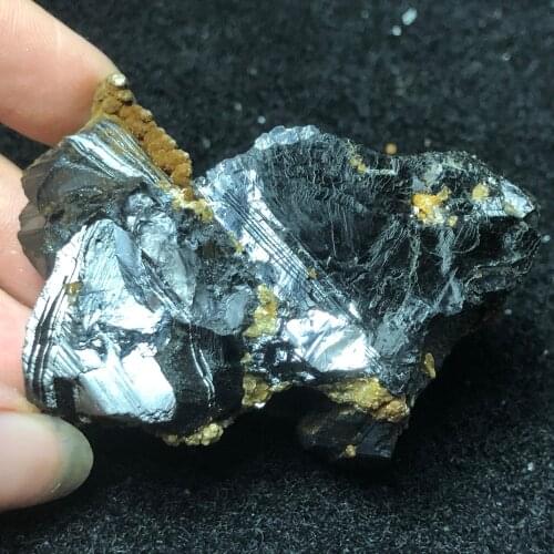 108.8gNatural rare wolframite and mica metal mineral specimens energy wheel vein teaching stone home decoration collection