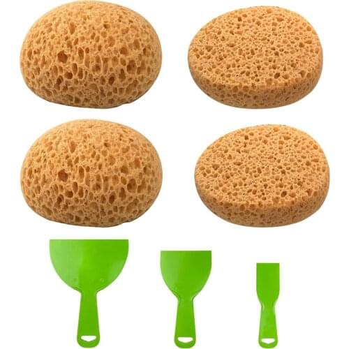 7PCS Knockdown Texture Sponge Drywall Texture Sponge Texture Patch Sponge for Texture Repair DIY Painting Ceiling