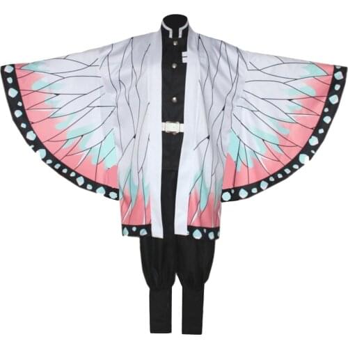 Anime Cosplay Costume Unisex Party Favors Role Play Clothing Demon Slayer Blade Ninja Butterfly Cosplay Anime Set Unisex Contain