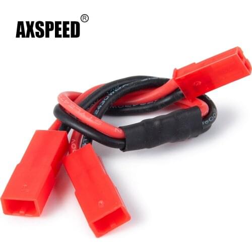 AXSPEED 1 to 2 Battery&JST Conversion Charging Cable Line for Traxxas TRX-4 1/10 RC Crawler Car Upgrade Parts