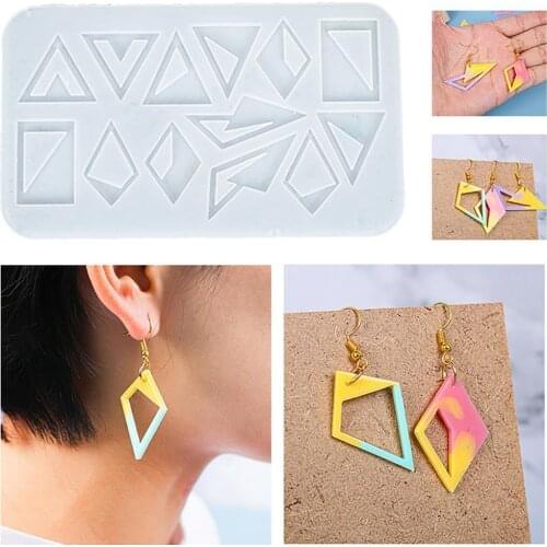 Safe to Use Ornamental Epoxy Pendant Casting Silicone Molds for Earrings