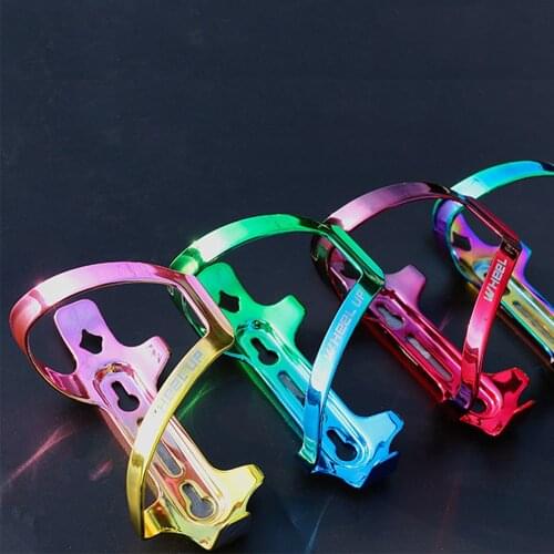 Wheel Up Colorful Bicycle Bottle Cage One-piece Water Cup Holder Two-color Aluminum Alloy Bottle Cage Riding Accessories