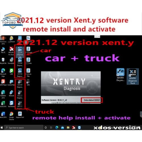 Newest version 2021.06 MB Star Xentry DAS Software Diagnostic for C4/C5/C6 openport 2.0 remote install and activate