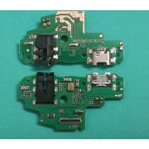 For Huawei P Smart Micro USB Part Charge Charging Connector Plug Dock Socket Port Headphone Audio Jack Flex Cable Ribbon Board