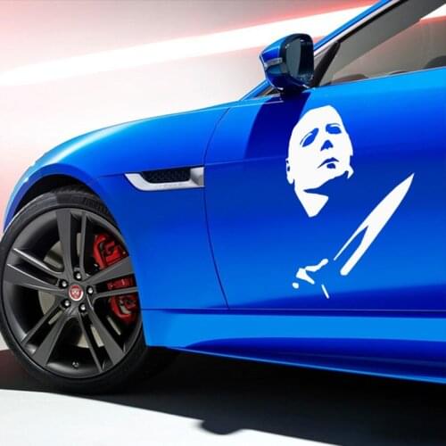 EmpireYing 3 Sizes 8 Colors Horror Movie Character Killer Michael Myers Dagger Cool Car Sticker DIY Window Carved Vinyl Decals