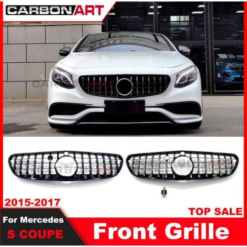 GT GRILL FOR S W217 C217 S Coupe AMG GT Grill MB C217 Auto Front racing Grille 2015-2019 Cabriolet for S400 S450 S550 w217 grill