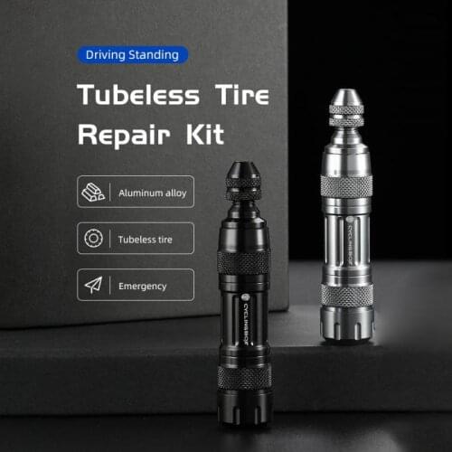 Bicycle Tire Repair Tools MTB Bicycle Tool Bag Multi-function Bike Tires Repair Kits Aluminum Alloy Vacuum Repair Parts