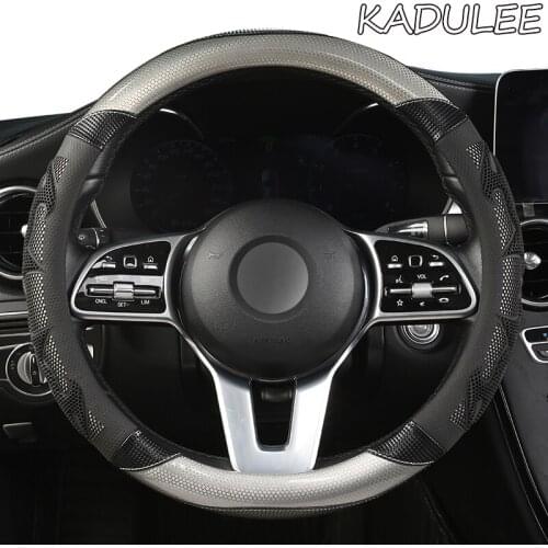 KADULEE Microfiber Leather Car Steering Wheel Cover For Mazda 2 3 5 6 7 8 CX3 CX5 CX7 CX98 CX9 MX5 MX7 RF Version