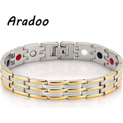 Stainless Steel Bracelet Titanium Steel Jewelry Germanium Magnet Energy Bracelet Fashion Jewelry Holiday gift