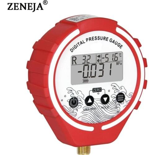 Pressure Gauge Refrigeration Digital Manifold Tester Vacuum Pressure Meter HVAC Temperature Tester Freon Pressure