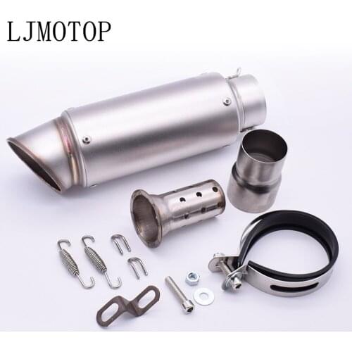 2020 Motorcycle exhaust escape Modified Carbon fiber Moto Exhaust system For Suzuki GSXR400 GT250 GT550 RG500 RGV250 VS800 VZ800