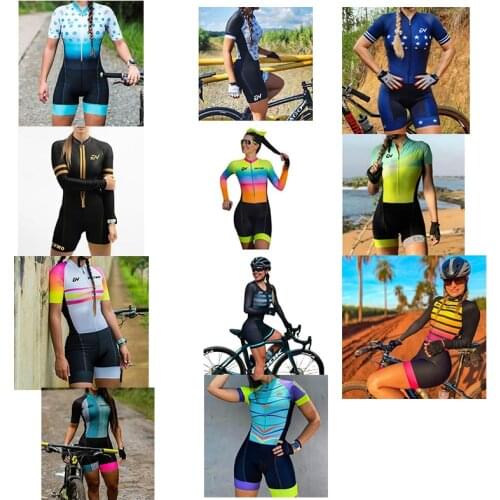 2021 New style Womens Triathlon Short Cycling Jersey Sets Skinsuit Maillot Ropa Ciclismo Bicycle Bike Clothes one piece ENCYMO