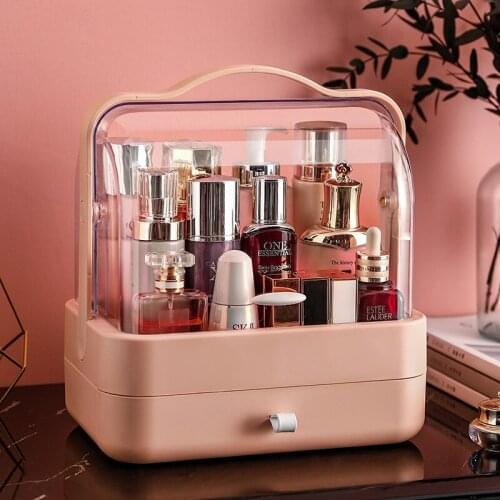 Plastic Storage Box Drawer Storage Makeup Box Large Desktop Cosmetic Organizer Make up Organizer for Bathroom Organizer Box