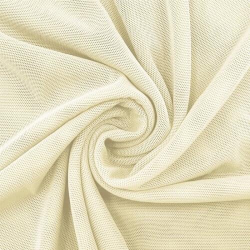 Mesh fabric Net diy high elastic 40D Nylon Spandex 4 way stretch power wedding decoration tulle Ivory veil