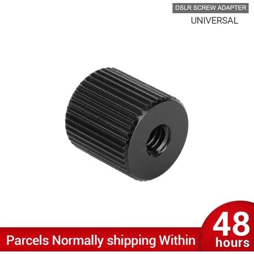 2Pcs 1/4 Female to 1/4 Female Screw Adapter for Microphone Stand Mic Bracket Tripod Flash Light Bracket Hotshoe Studio Accessory